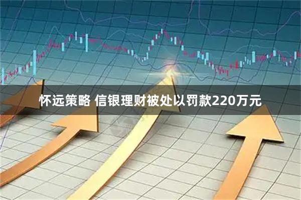 怀远策略 信银理财被处以罚款220万元