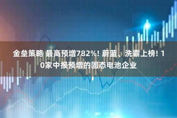 金垒策略 最高预增782%! 蔚蓝、洗霸上榜! 10家中报预增的固态电池企业